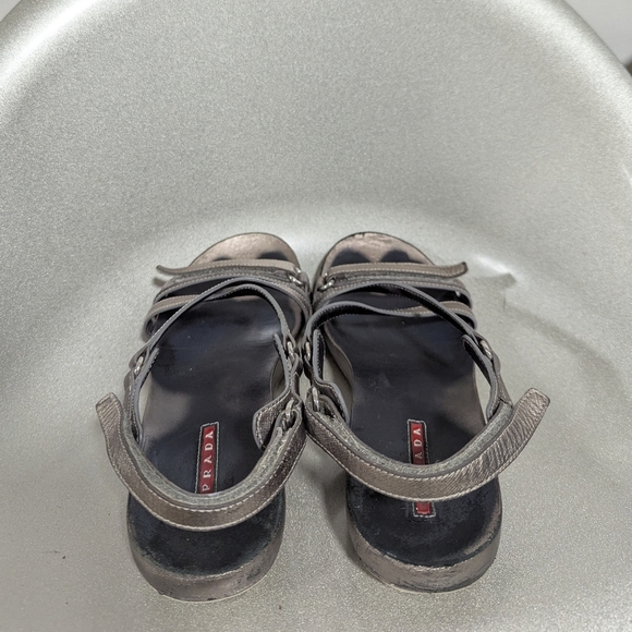 PRADA Leather Strap Sandals Womens Sz. 38 (7.5 ) - Picture 4 of 10
